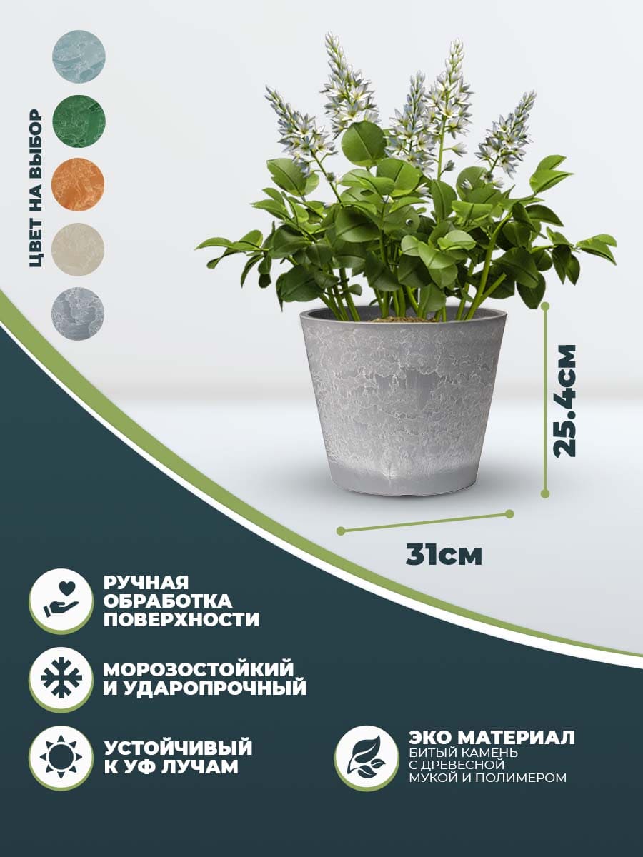картинка Горшок для растений "Классический" H-11T30сс Интернет-магазин "EraGarden"