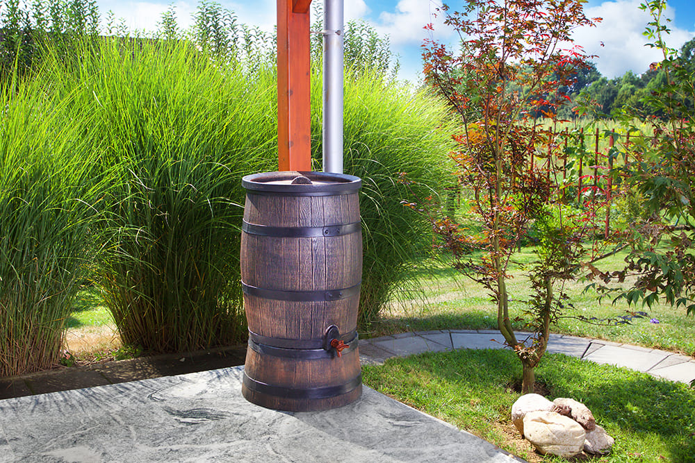 картинка Садовая бочка RAINBARREL 50L + подставка Интернет-магазин "EraGarden"