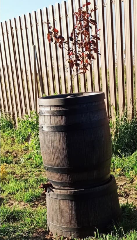 картинка Садовая бочка RAINBARREL 50L + подставка Интернет-магазин "EraGarden"