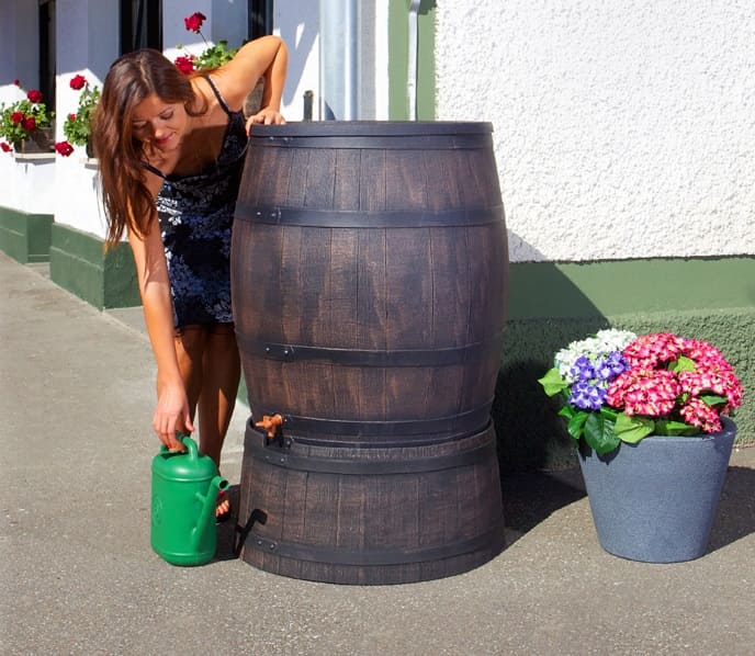 картинка Садовая бочка RAINBARREL 120L + подставка Интернет-магазин "EraGarden"
